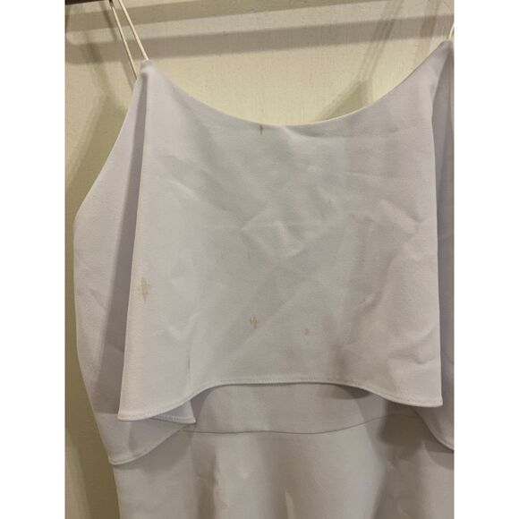 NWT Alice + Olivia White Spagetti Strap Y2K Mini Dress MSRP $295  Women's Size 2 - Picture 10 of 12